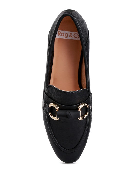 Asher Horsebit Embellished Raffia Loafers