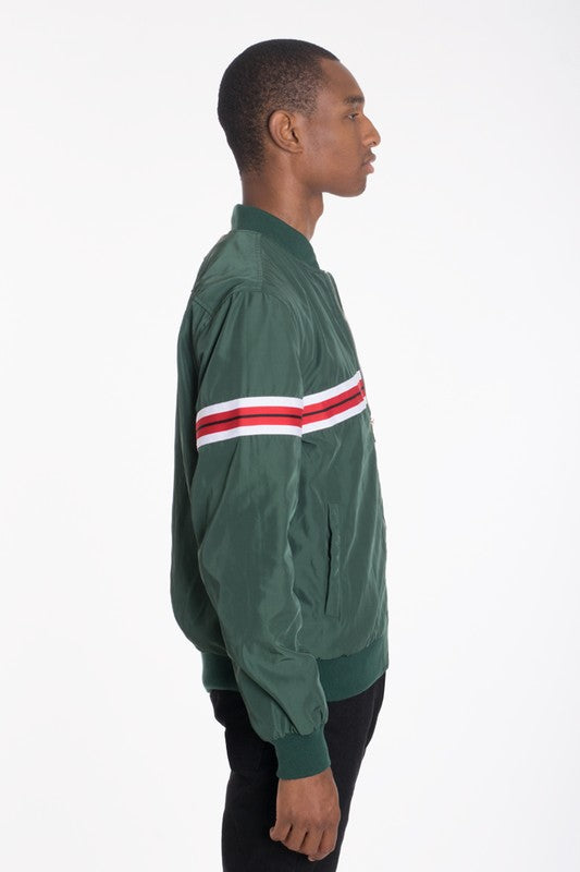 Luxury Woven Taped  Bomber Jacket