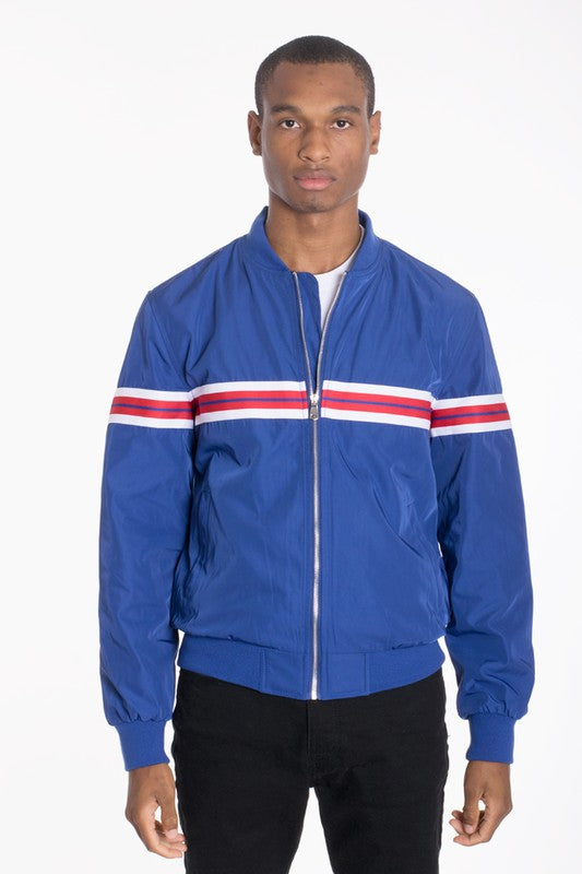 Luxury Woven Taped  Bomber Jacket