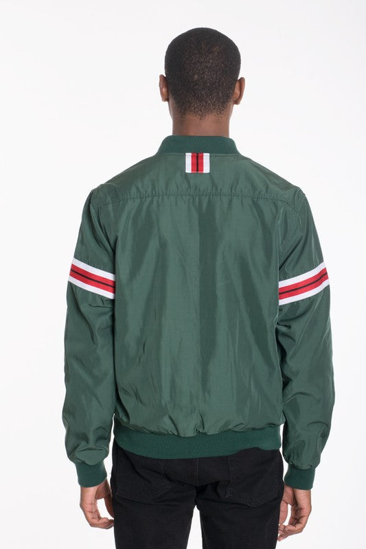 Luxury Woven Taped  Bomber Jacket