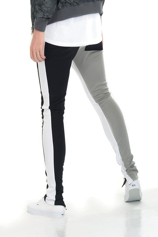 Men's Two Tone Color Block Track Pant Jogger