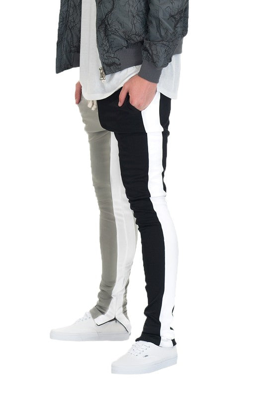 Men's Two Tone Color Block Track Pant Jogger