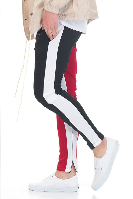 Men's Two Tone Color Block Track Pant Jogger