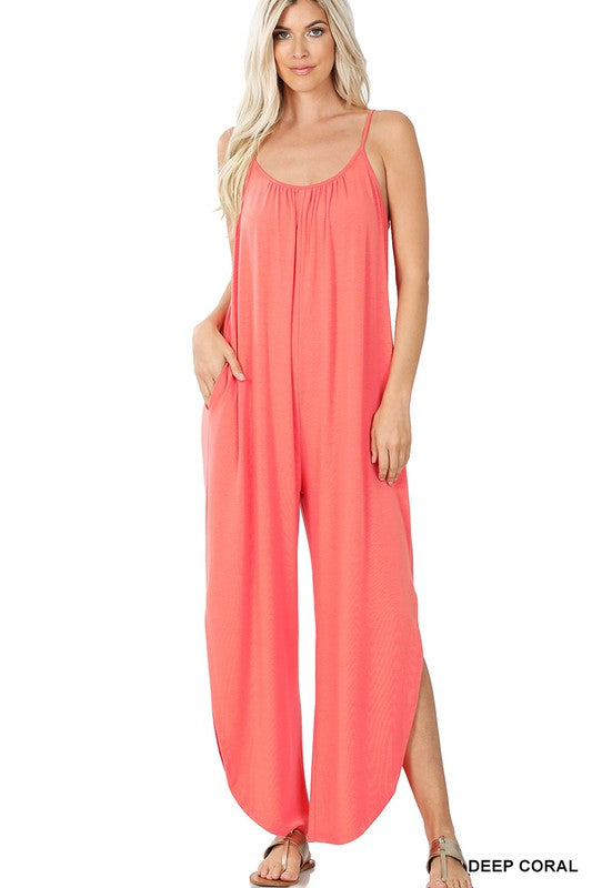 JUMPSUIT WITH SIDE SLITS