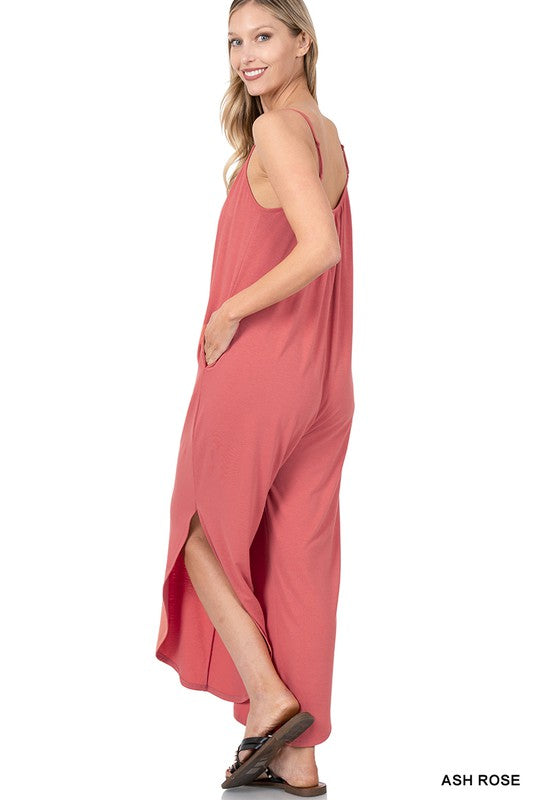 JUMPSUIT WITH SIDE SLITS