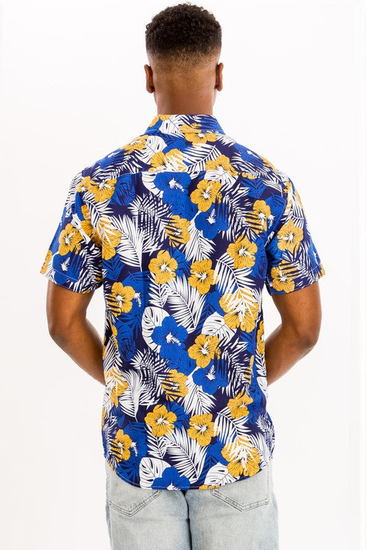 MEN'S PRINT HAWAIIAN SHIRT