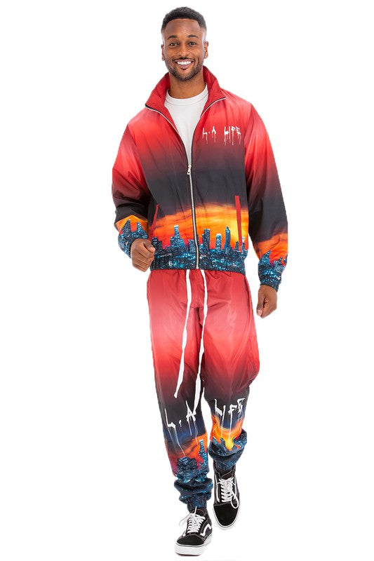 Men's Windbreaker Track Suit