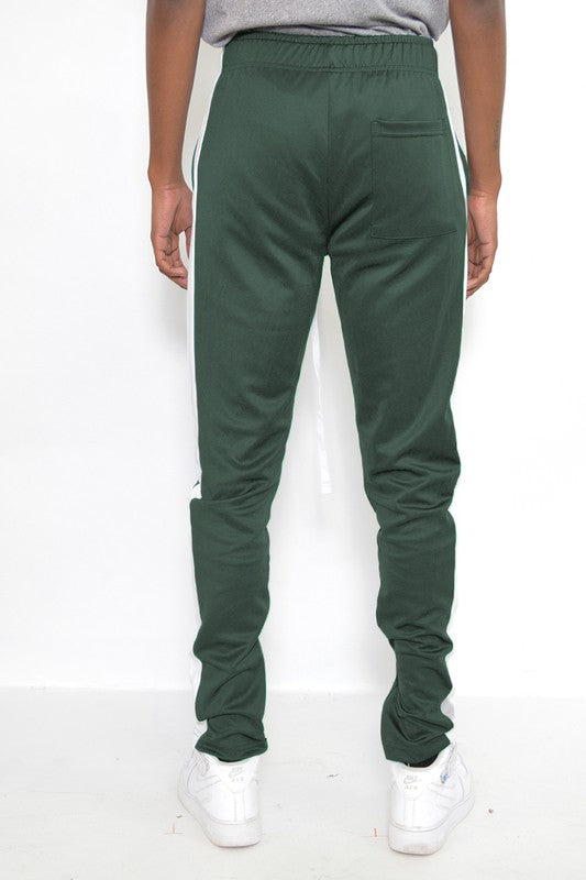 Men's Slim Fit Single Stripe Track Pant