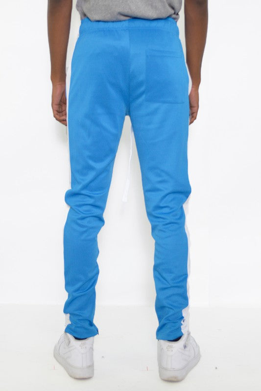 Men's Slim Fit Single Stripe Track Pant