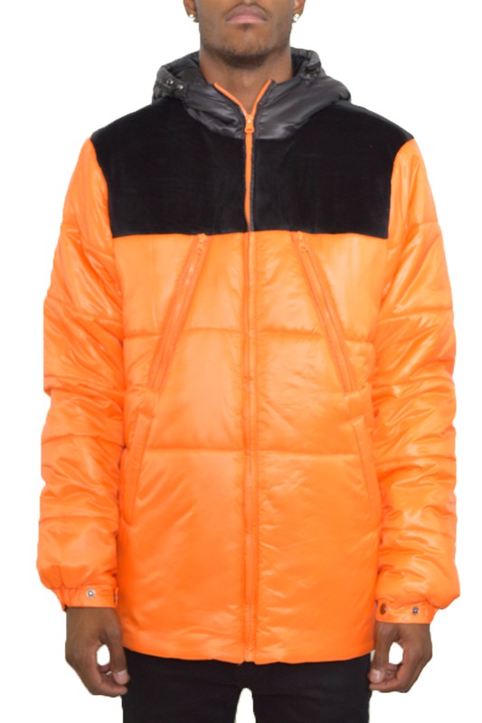 Men's Padded Buffle Puffer Jacket