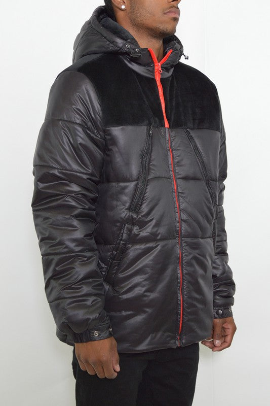 Men's Padded Buffle Puffer Jacket