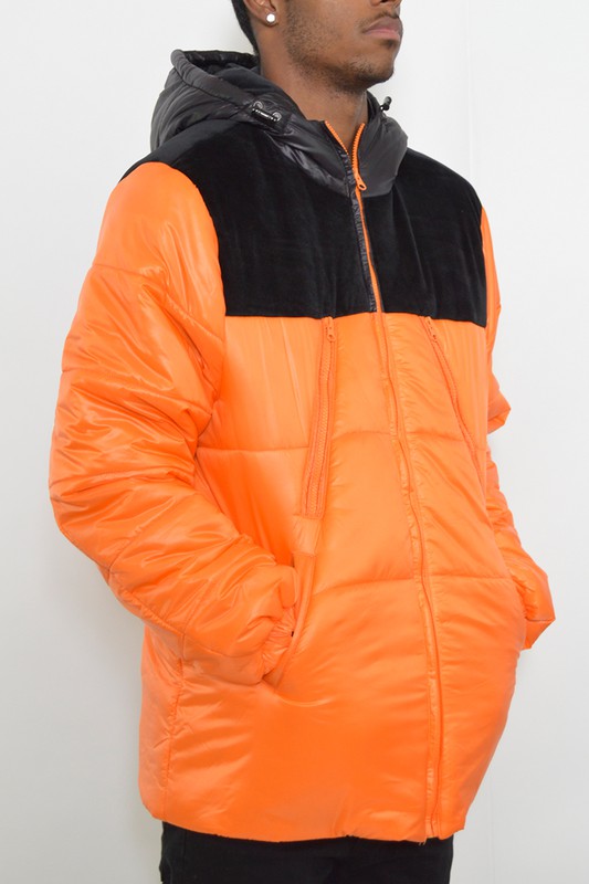 Men's Padded Buffle Puffer Jacket