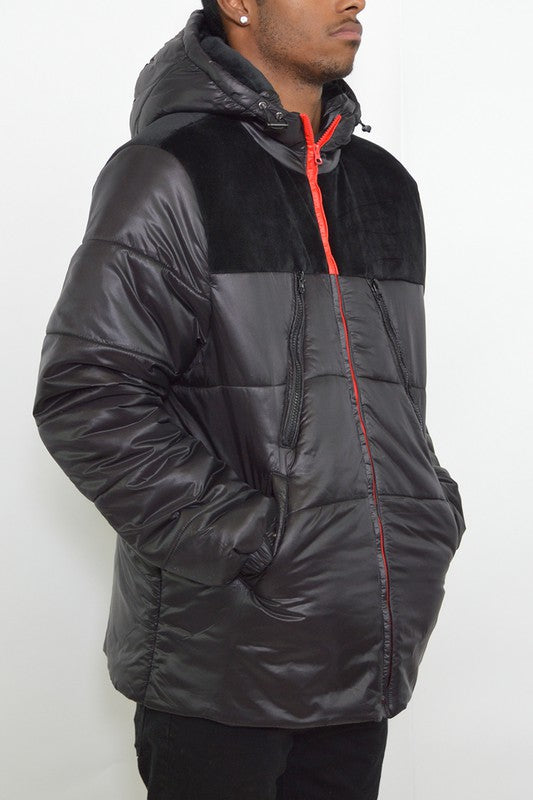 Men's Padded Buffle Puffer Jacket