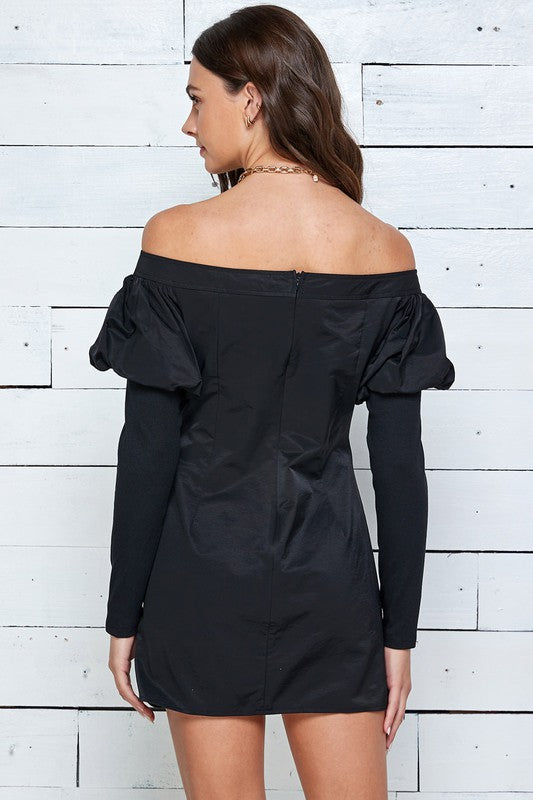 Off the Shoulder Bodycon Ruched Dress