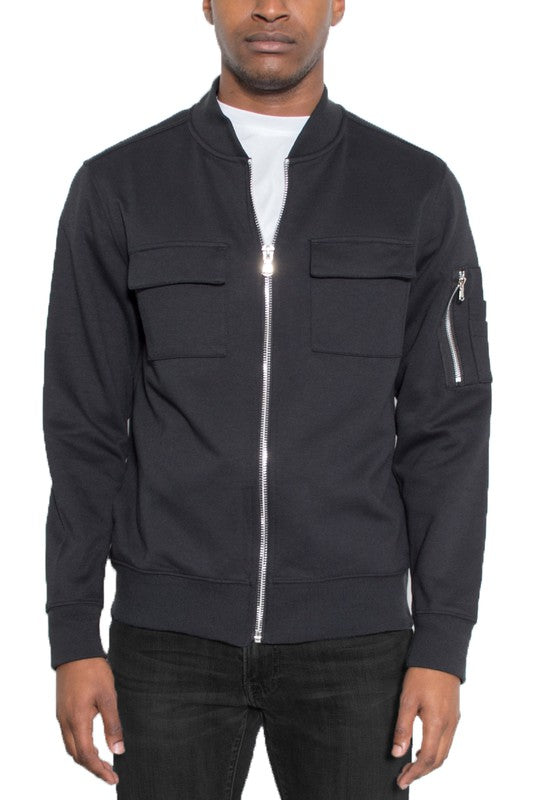 Men's Cotton Zip Up Light Weight Jacket