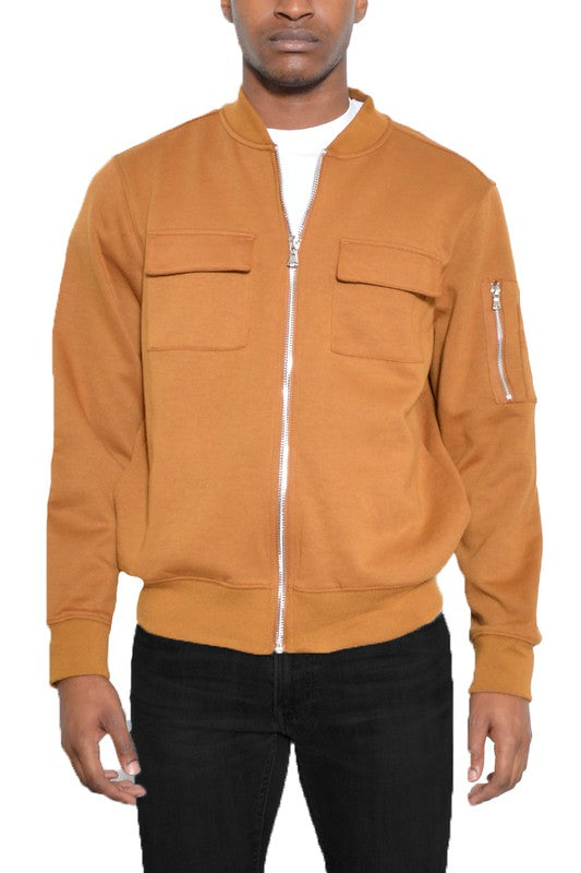 Men's Cotton Zip Up Light Weight Jacket