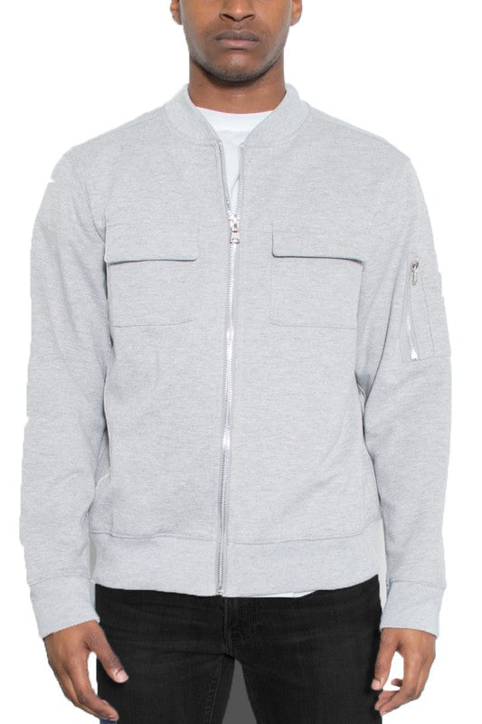 Men's Cotton Zip Up Light Weight Jacket