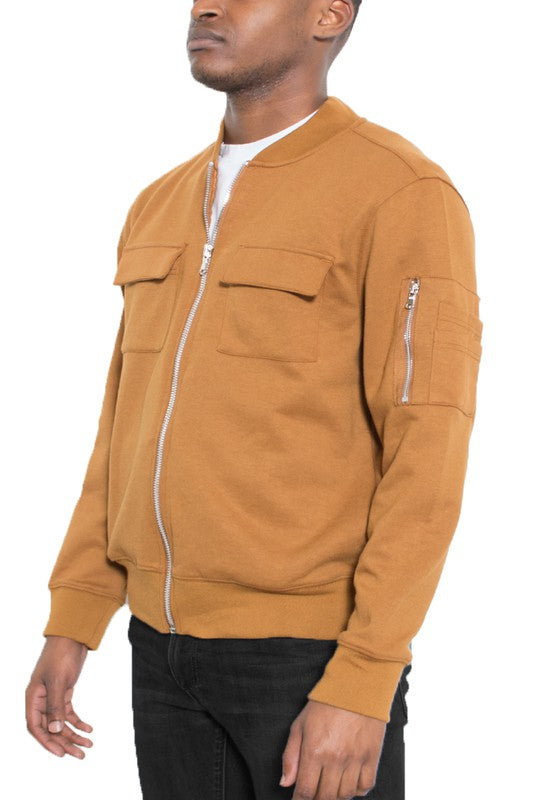 Men's Cotton Zip Up Light Weight Jacket