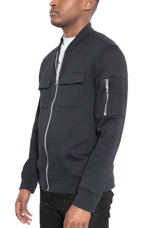 Men's Cotton Zip Up Light Weight Jacket