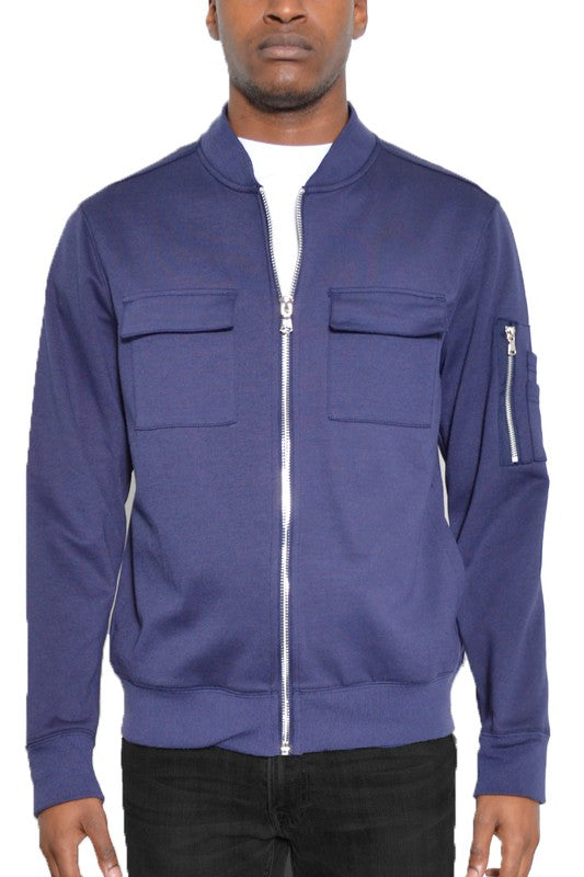 Men's Cotton Zip Up Light Weight Jacket