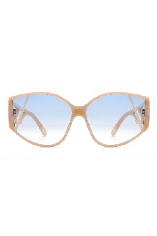 Women Geometric Round Cat Eye Fashion Sunglasses