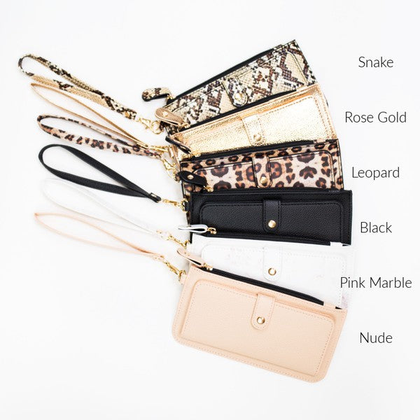 Bella Wristlet Credit Card Zipper Wallet