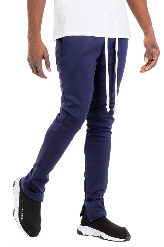 Men's Solid Color Plain Basic Track Pants