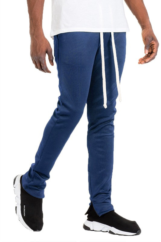 Men's Solid Color Plain Basic Track Pants