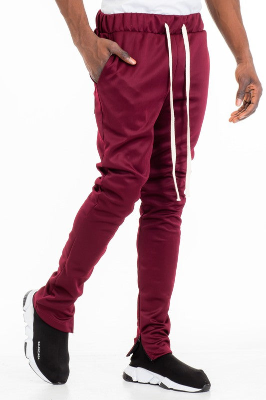Men's Solid Color Plain Basic Track Pants