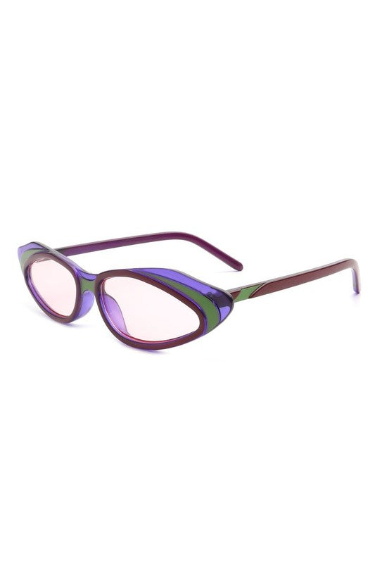 Retro Slim Narrow Cat Eye Fashion Sunglasses