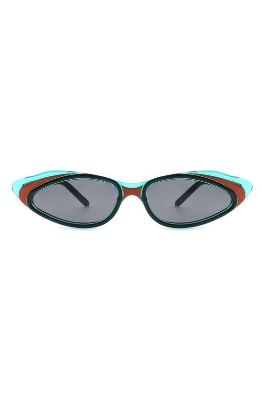 Retro Slim Narrow Cat Eye Fashion Sunglasses