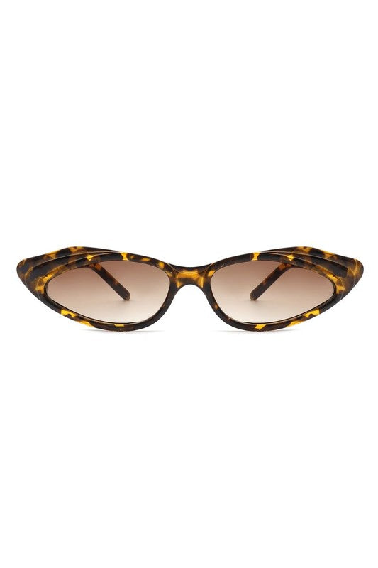 Retro Slim Narrow Cat Eye Fashion Sunglasses