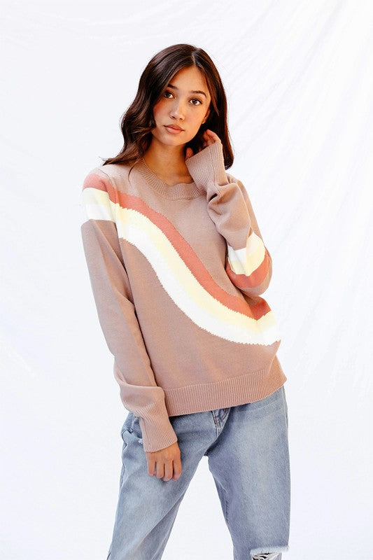 Retro stripe sweater