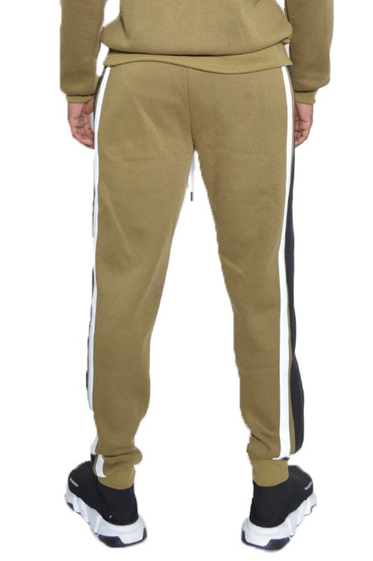 3 STRIPE COLOR BLOCK SWEAT PANTS