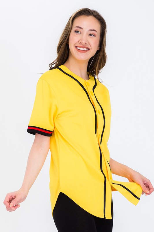 Unisex Active Sports Team Baseball Jersey