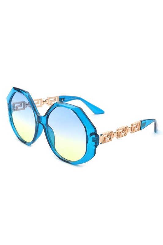 Round Circle Geometric Fashion Oversize Sunglasses