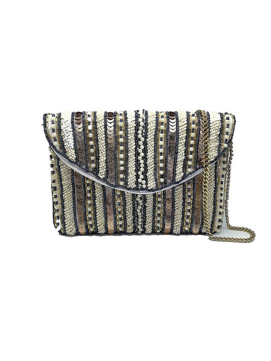 Pearl Beaded Mini Clutch LMC-101