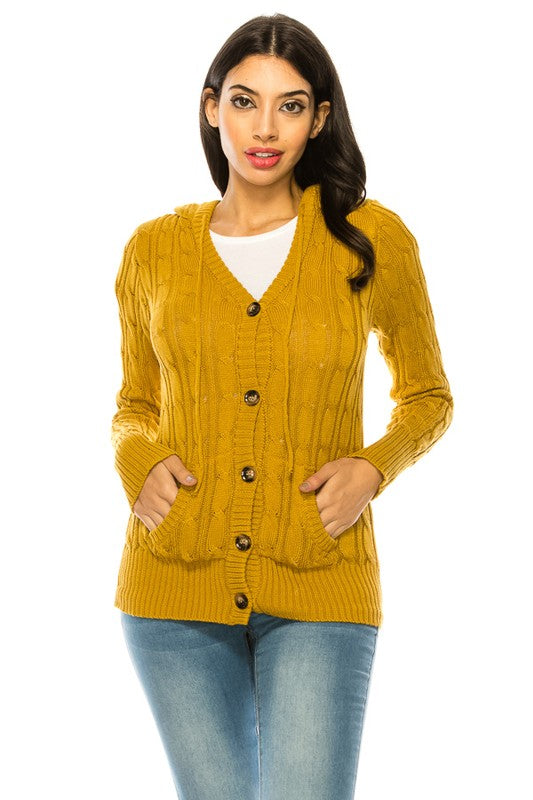 Knit Sweater Button Front