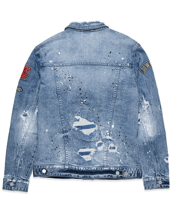 VARSITY PATCHES DENIM JACKET