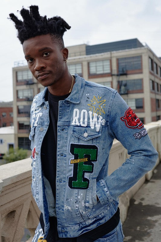 VARSITY PATCHES DENIM JACKET