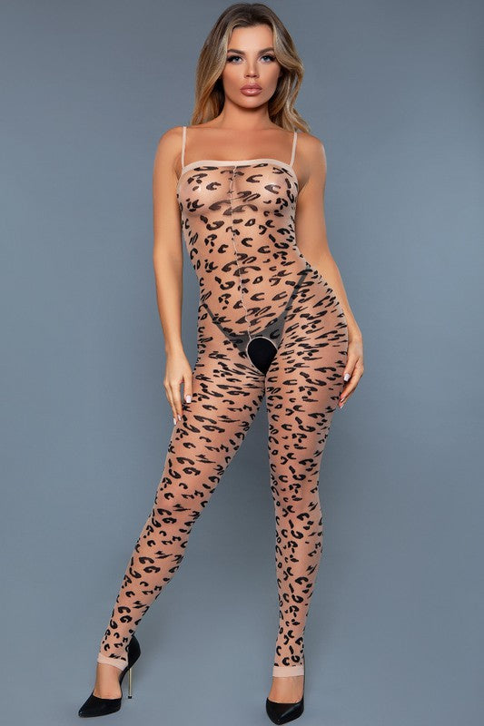 Luscious Leopard Bodystocking