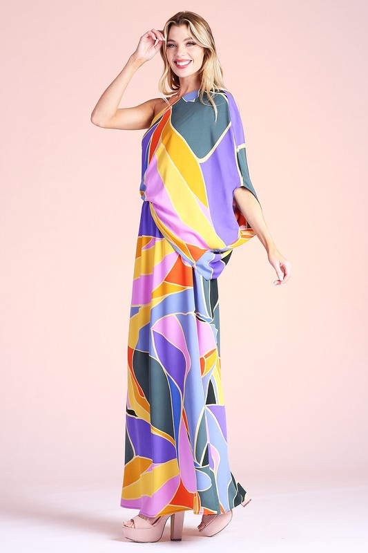 Metamorphosis SLouchy One Shoulder Maxi Dress