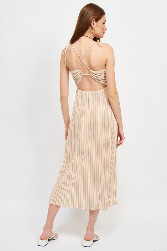 SPAGHTETTI STRAP MAXI DRESS