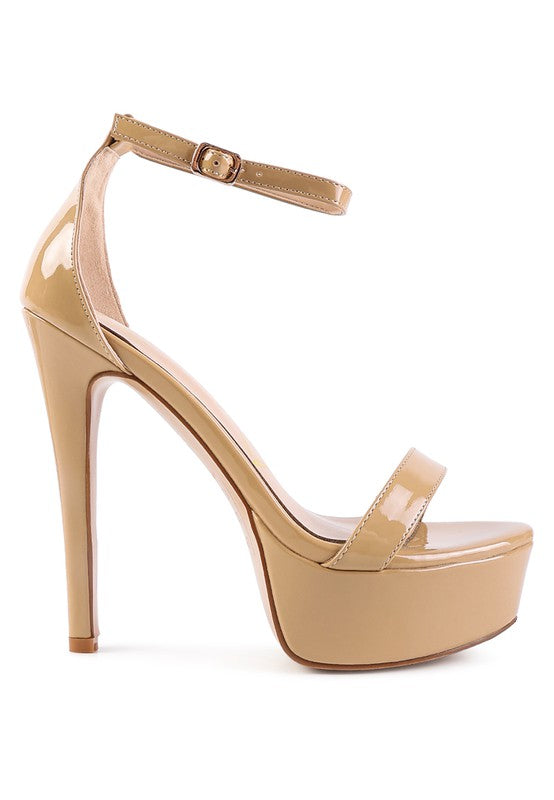 MY MAINS HIGH PLATFORM STILETTO SANDALS