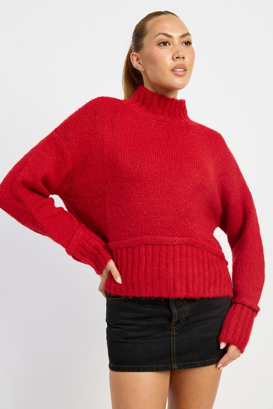 TURTLE NECK BODY SWEATER