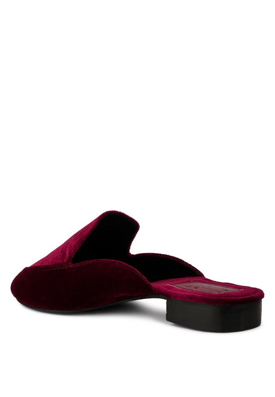 BATISTE Velvet Handcrafted Mules