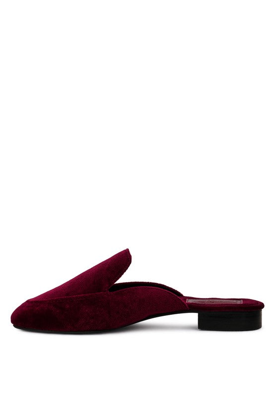 BATISTE Velvet Handcrafted Mules