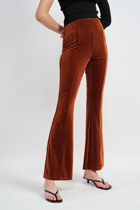 HIGH RISE FLARED PANTS