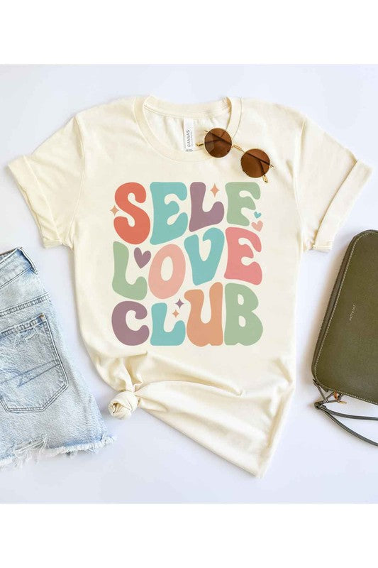 SELF LOVE CLUB GRAPHIC PLUS SIZE TEE / T-SHIRT