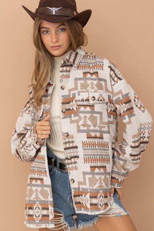 Aztec Western Shacket